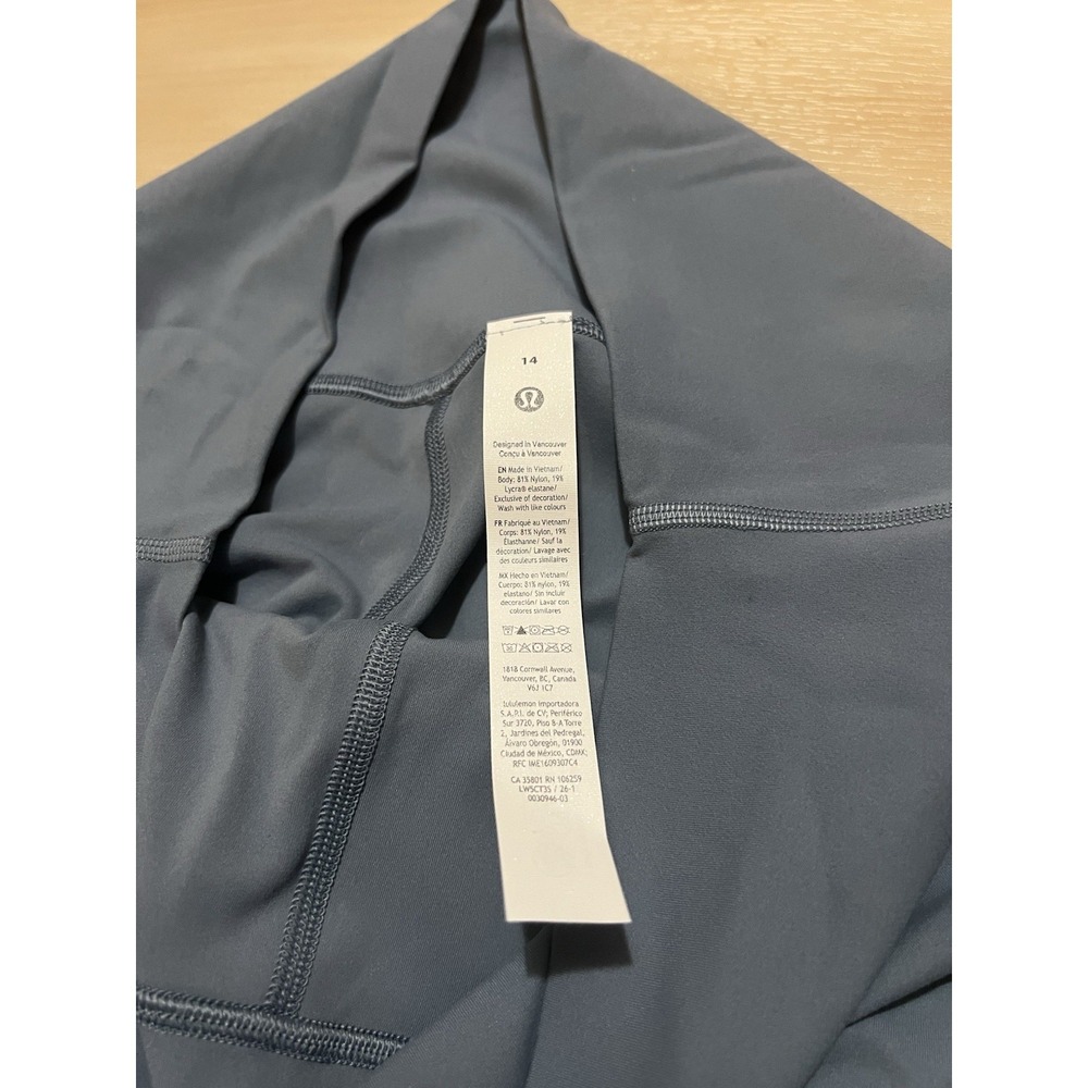 NWT Lululemon Align High Rise 25" Nulu Leggings Slate Blue Size 14 - Picture 5 of 8